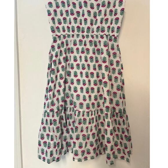 NWT J.Crew Mini Dress With Ruffle Sleeve White Floral Size 6 - Picture 8 of 8